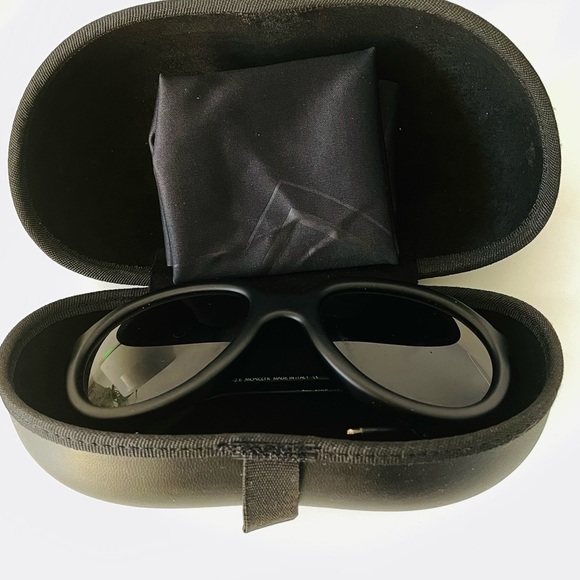 Moncler Accessories - Moncler round leather sunglasses